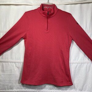 Spyder Active Tempting Half-Zip Jacket Womens M Red Classic Fit Logo Long Sleeve